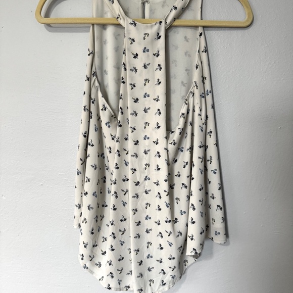 LOFT Flower Print Tank Top XSP - Picture 3 of 4